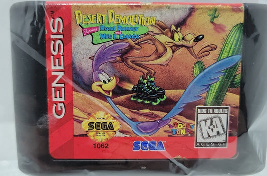 Desert demolition road runner and wile coyote